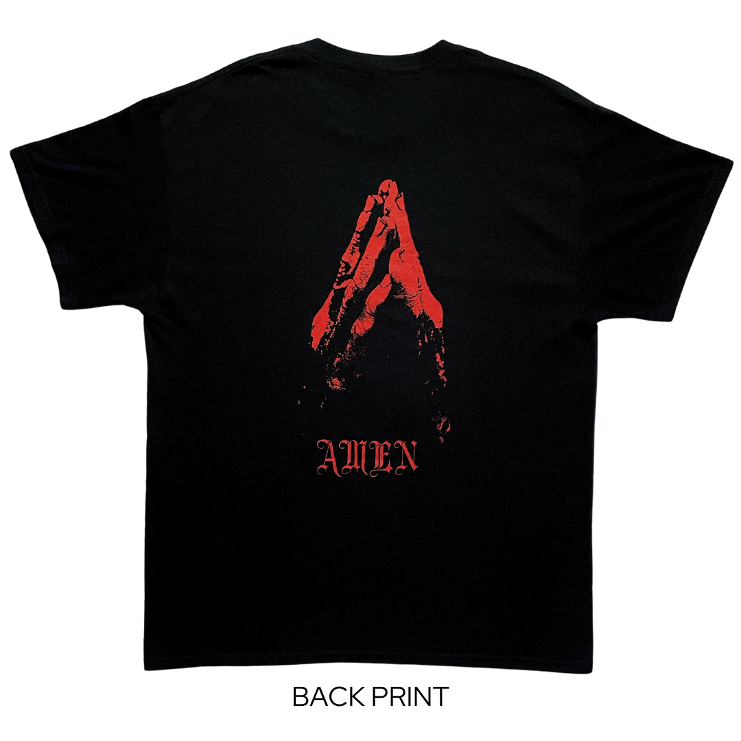 Bring Me The Horizon Black Tee Back Print Amen