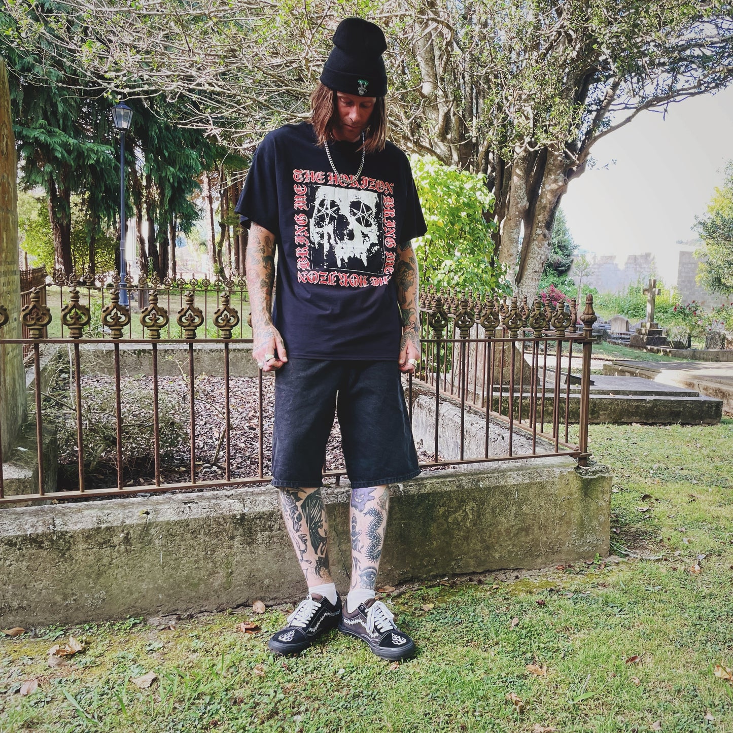 BMTH T-Shirt Skull Design Model Ryan